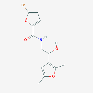 molecular formula C13H14BrNO4 B2639576 5-bromo-N-(2-(2,5-dimethylfuran-3-yl)-2-hydroxyethyl)furan-2-carboxamide CAS No. 2309801-34-9