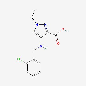 4-[(2-chlorobenzyl)amino]-1-ethyl-1H-pyrazole-3-carboxylic acid