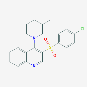 3-((4-Chlorophenyl)sulfonyl)-4-(3-methylpiperidin-1-yl)quinoline