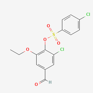 2-Chloro-6-ethoxy-4-formylphenyl 4-chlorobenzenesulfonate
