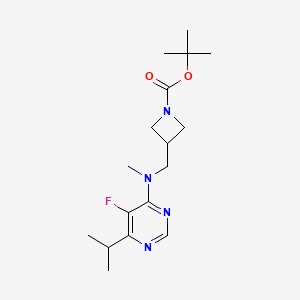 Tert-butyl 3-[[(5-fluoro-6-propan-2-ylpyrimidin-4-yl)-methylamino]methyl]azetidine-1-carboxylate