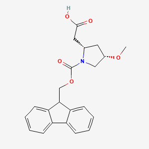 2-[(2S,4S)-1-(9H-Fluoren-9-ylmethoxycarbonyl)-4-methoxypyrrolidin-2-yl]acetic acid