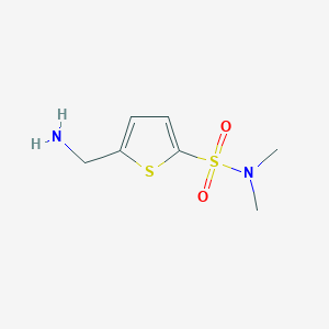 molecular formula C7H12N2O2S2 B2639617 5-(aminomethyl)-N,N-dimethylthiophene-2-sulfonamide CAS No. 923246-98-4