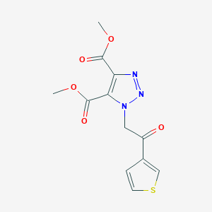 dimethyl 1-[2-oxo-2-(3-thienyl)ethyl]-1H-1,2,3-triazole-4,5-dicarboxylate
