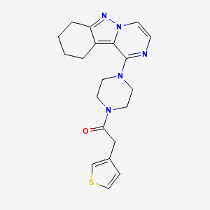1-[4-(3-Thienylacetyl)piperazin-1-yl]-7,8,9,10-tetrahydropyrazino[1,2-b]indazole