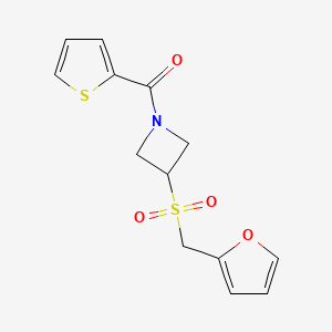 (3-((Furan-2-ylmethyl)sulfonyl)azetidin-1-yl)(thiophen-2-yl)methanone