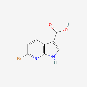 molecular formula C8H5BrN2O2 B2639628 6-溴-1H-吡咯并[2,3-b]吡啶-3-甲酸 CAS No. 1190321-20-0