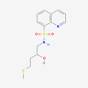N-(2-Hydroxy-4-methylsulfanylbutyl)quinoline-8-sulfonamide