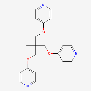 molecular formula C20H21N3O3 B2639637 4,4'-((2-Methyl-2-((pyridin-4-yloxy)methyl)propane-1,3-diyl)bis(oxy))dipyridine CAS No. 1228960-86-8