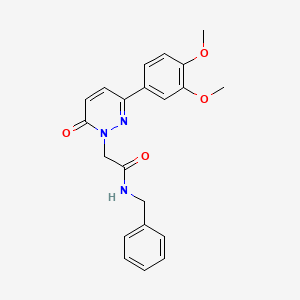 molecular formula C21H21N3O4 B2639641 N-benzyl-2-[3-(3,4-dimethoxyphenyl)-6-oxopyridazin-1-yl]acetamide CAS No. 942007-52-5