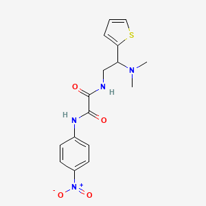 N1-(2-(dimethylamino)-2-(thiophen-2-yl)ethyl)-N2-(4-nitrophenyl)oxalamide
