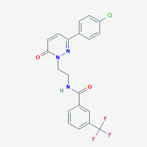 N-(2-(3-(4-chlorophenyl)-6-oxopyridazin-1(6H)-yl)ethyl)-3-(trifluoromethyl)benzamide