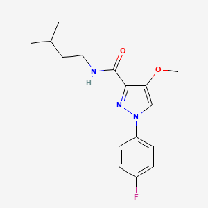 1-(4-fluorophenyl)-N-isopentyl-4-methoxy-1H-pyrazole-3-carboxamide