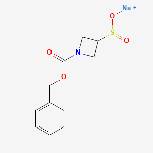 Sodium;1-phenylmethoxycarbonylazetidine-3-sulfinate