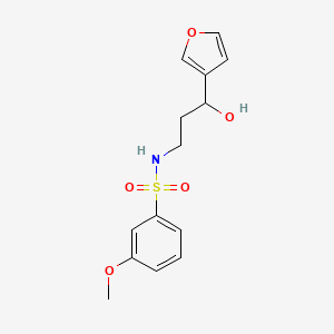 N-(3-(furan-3-yl)-3-hydroxypropyl)-3-methoxybenzenesulfonamide