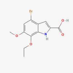 4-bromo-7-ethoxy-6-methoxy-1H-indole-2-carboxylic Acid