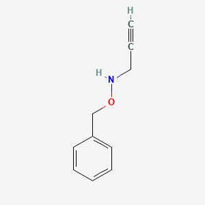 molecular formula C10H11NO B2639685 (benzyloxy)(prop-2-yn-1-yl)amine CAS No. 20056-96-6