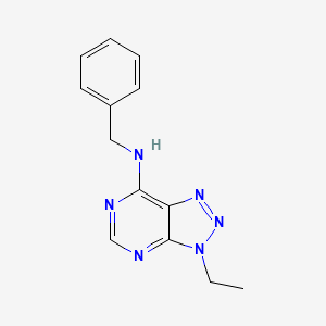 molecular formula C13H14N6 B2639692 N-benzyl-3-ethyl-3H-[1,2,3]triazolo[4,5-d]pyrimidin-7-amine CAS No. 899974-76-6