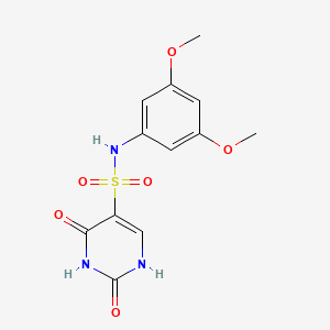 molecular formula C12H13N3O6S B2639694 N-(3,5-dimethoxyphenyl)-2,4-dioxo-1H-pyrimidine-5-sulfonamide CAS No. 899989-13-0