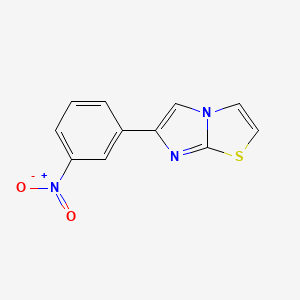 molecular formula C11H7N3O2S B2639718 6-(3-Nitrophenyl)imidazo[2,1-b][1,3]thiazole CAS No. 300801-18-7