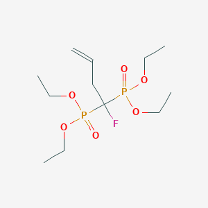 molecular formula C12H25FO6P2 B2639720 Tetraethyl (1-fluorobut-3-ene-1,1-diyl)bis(phosphonate) CAS No. 1312032-28-2