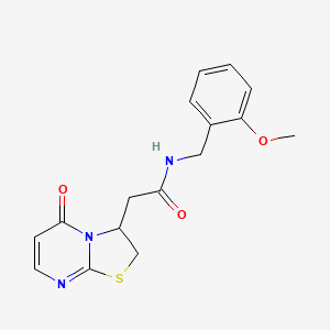 N-(2-methoxybenzyl)-2-(5-oxo-3,5-dihydro-2H-thiazolo[3,2-a]pyrimidin-3-yl)acetamide