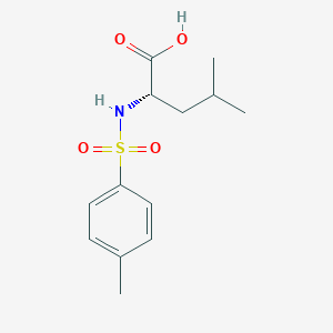 molecular formula C13H19NO4S B2639742 (2S)-4-甲基-2-[[(4-甲苯磺酰基)氨基]戊酸 CAS No. 1220-80-0