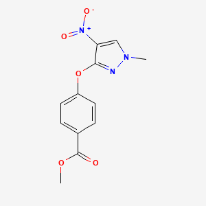 methyl 4-[(1-methyl-4-nitro-1H-pyrazol-3-yl)oxy]benzoate