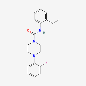 molecular formula C19H22FN3O B2639796 N-(2-ethylphenyl)-4-(2-fluorophenyl)piperazine-1-carboxamide CAS No. 903686-91-9