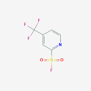 molecular formula C6H3F4NO2S B2639814 4-(Trifluoromethyl)pyridine-2-sulfonyl fluoride CAS No. 2241138-79-2