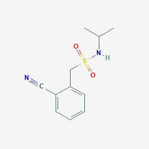 molecular formula C11H14N2O2S B2639819 1-(2-cyanophenyl)-N-isopropylmethanesulfonamide CAS No. 31846-43-2
