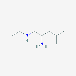 molecular formula C8H20N2 B2639836 (2-Amino-4-methylpentyl)(ethyl)amine CAS No. 1249897-15-1