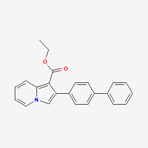 Ethyl 2-[1,1'-biphenyl]-4-yl-1-indolizinecarboxylate