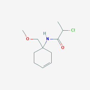 2-Chloro-N-[1-(methoxymethyl)cyclohex-3-en-1-yl]propanamide