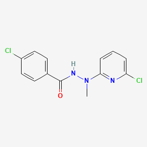 4-chloro-N'-(6-chloropyridin-2-yl)-N'-methylbenzohydrazide