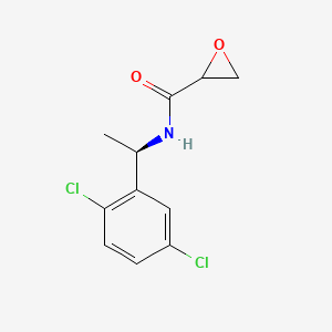 molecular formula C11H11Cl2NO2 B2639896 N-[(1R)-1-(2,5-Dichlorophenyl)ethyl]oxirane-2-carboxamide CAS No. 2411183-45-2