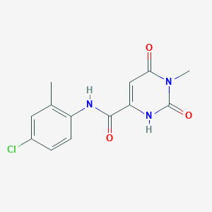 B2639929 N-(4-chloro-2-methylphenyl)-6-hydroxy-1-methyl-2-oxo-1,2-dihydro-4-pyrimidinecarboxamide CAS No. 861208-49-3