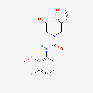 molecular formula C17H22N2O5 B2639931 3-(2,3-二甲氧基苯基)-1-(呋喃-3-基甲基)-1-(2-甲氧基乙基)脲 CAS No. 1421451-64-0