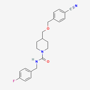 4-(((4-cyanobenzyl)oxy)methyl)-N-(4-fluorobenzyl)piperidine-1-carboxamide