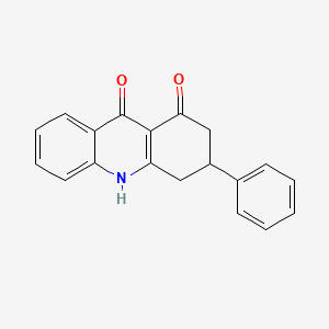 molecular formula C19H15NO2 B2639963 3-Phenyl-2,3,4,10-tetrahydroacridine-1,9-dione CAS No. 188015-78-3