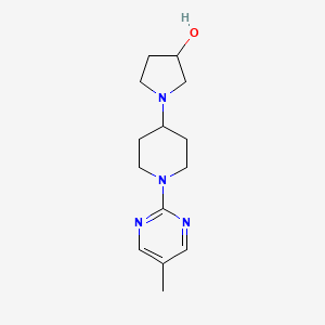 1-[1-(5-Methylpyrimidin-2-yl)piperidin-4-yl]pyrrolidin-3-ol