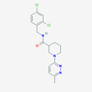 molecular formula C18H20Cl2N4O B2639980 N-(2,4-dichlorobenzyl)-1-(6-methylpyridazin-3-yl)piperidine-3-carboxamide CAS No. 2192744-91-3