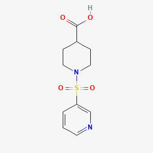 molecular formula C11H14N2O4S B2639983 1-(Pyridine-3-sulfonyl)piperidine-4-carboxylic acid CAS No. 697258-71-2