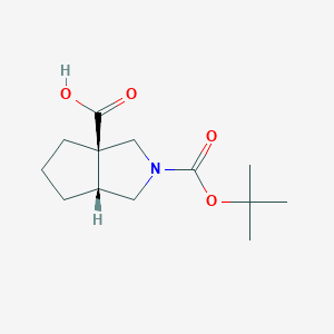 cis-2-(tert-Butoxycarbonyl)octahydrocyclopenta[c]pyrrole-3a-carboxylic acid