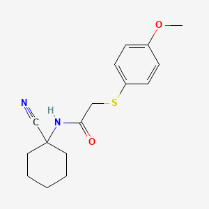 N-(1-cyanocyclohexyl)-2-[(4-methoxyphenyl)sulfanyl]acetamide