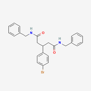 molecular formula C25H25BrN2O2 B2639997 N1,N5-dibenzyl-3-(4-bromophenyl)pentanediamide CAS No. 1170976-37-0