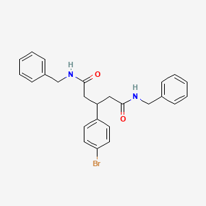 molecular formula C25H25BrN2O2 B2639997 N,N'-dibenzyl-3-(4-bromophenyl)pentanediamide CAS No. 1170976-37-0