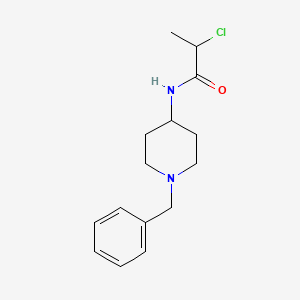 molecular formula C15H21ClN2O B2640030 N1-(1-苄基-4-哌啶基)-2-氯丙酰胺 CAS No. 334974-43-5