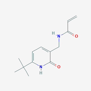 molecular formula C13H18N2O2 B2640033 N-[(6-Tert-butyl-2-oxo-1H-pyridin-3-yl)methyl]prop-2-enamide CAS No. 2305414-71-3