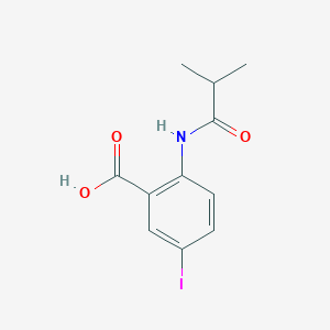 molecular formula C11H12INO3 B2640042 5-iodo-2-(2-methylpropanoylamino)benzoic Acid CAS No. 222177-62-0
